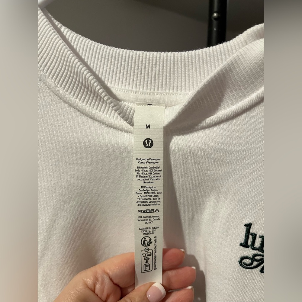 Lululemon Athletica White Crewneck Sweatshirt - Picture 5 of 6